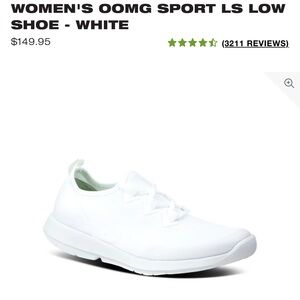 Oofos Sport LS Low Women's Shoe - White
